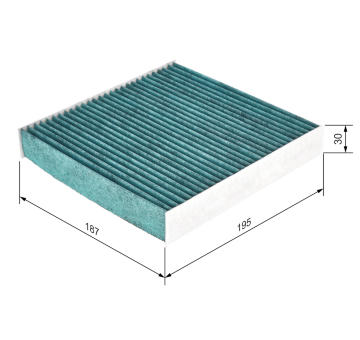Filter vnútorného priestoru BOSCH 0 986 628 531