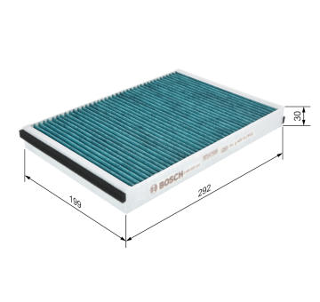 Filter vnútorného priestoru BOSCH 0 986 628 532