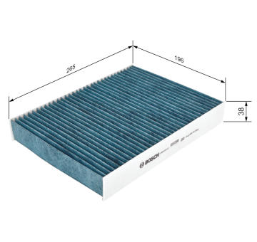 Filter vnútorného priestoru BOSCH 0 986 628 537