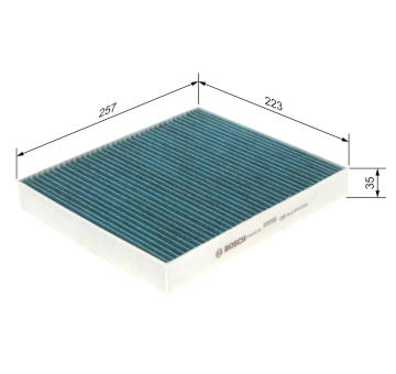 Filter vnútorného priestoru BOSCH 0 986 628 539