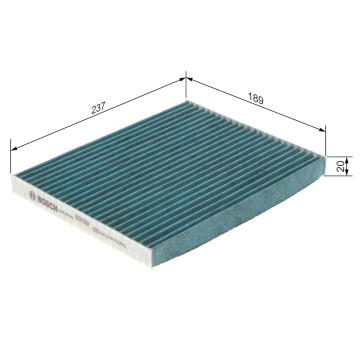 Filter vnútorného priestoru BOSCH 0 986 628 554