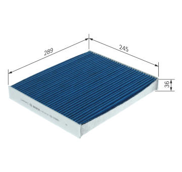 Filter vnútorného priestoru BOSCH 0 986 628 593