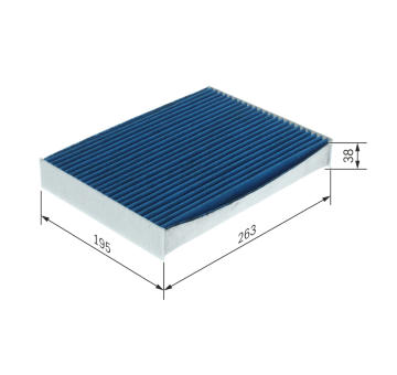 Filter vnútorného priestoru BOSCH 0 986 628 637