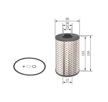 Olejový filter BOSCH 1 457 429 123