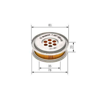 Hydraulický filter riadenia BOSCH 1 457 429 416