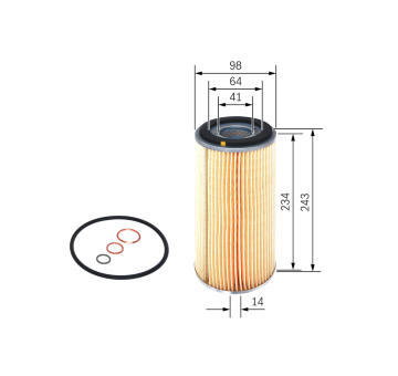 Olejový filter BOSCH 1 457 429 600