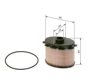Palivový filtr BOSCH 1 457 431 703