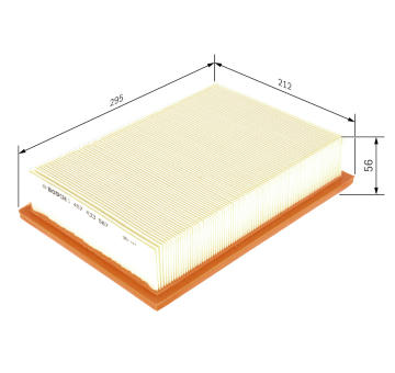 Filtr, vzduch v interiéru BOSCH 1 457 433 567