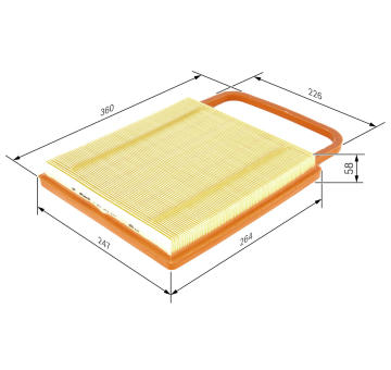 Vzduchový filter BOSCH 1 457 433 574