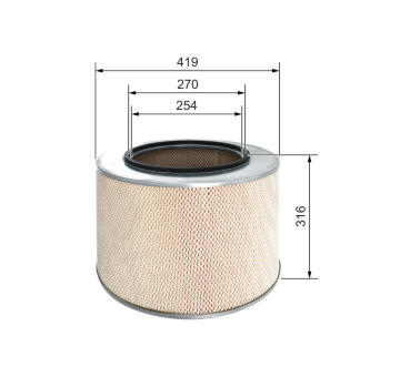 Vzduchový filter BOSCH 1 457 433 728