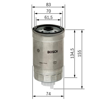 Palivový filter BOSCH 1 457 434 105