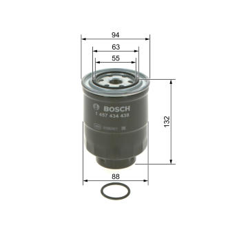 Palivový filter BOSCH 1 457 434 438