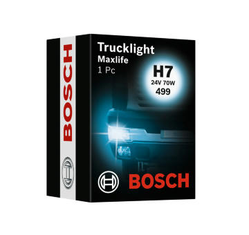 Žárovka 24V H7 70W PXX26D dálkového světlometu, Trucklight Maxlife WS BOSCH