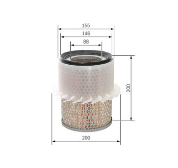 Vzduchový filter BOSCH 1 987 429 186