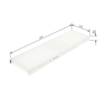 Filter vnútorného priestoru BOSCH 1 987 431 188