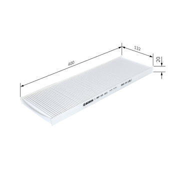 Filter vnútorného priestoru BOSCH 1 987 431 210