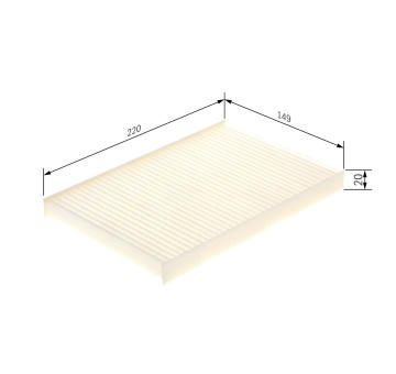 Filtr, vzduch v interiéru BOSCH 1 987 431 211