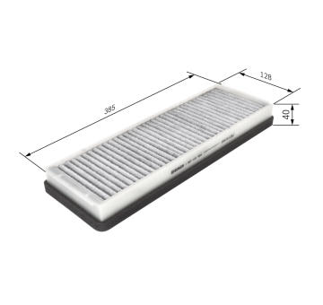 Filter vnútorného priestoru BOSCH 1 987 431 454