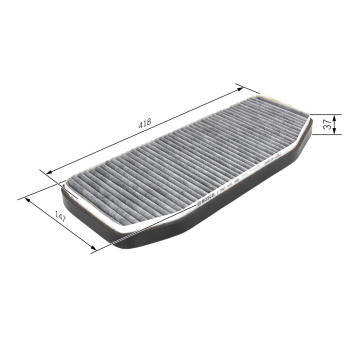 Filter vnútorného priestoru BOSCH 1 987 431 455