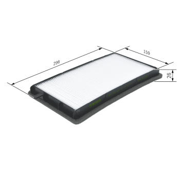 Filter vnútorného priestoru BOSCH 1 987 432 002