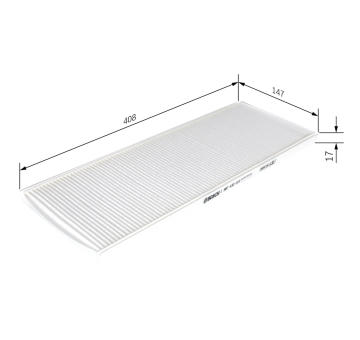 Filtr, vzduch v interiéru BOSCH 1 987 432 010