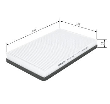 Filter vnútorného priestoru BOSCH 1 987 432 013