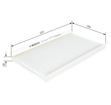 Filter vnútorného priestoru BOSCH 1 987 432 015