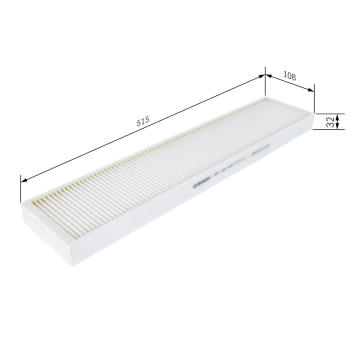 Filtr, vzduch v interiéru BOSCH 1 987 432 018
