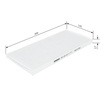 Filter vnútorného priestoru BOSCH 1 987 432 019