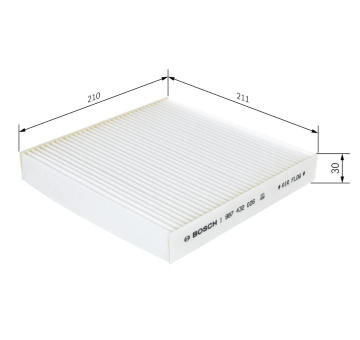 Filter vnútorného priestoru BOSCH 1 987 432 026