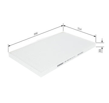 Filter vnútorného priestoru BOSCH 1 987 432 033