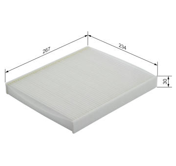 Filtr, vzduch v interiéru BOSCH 1 987 432 038