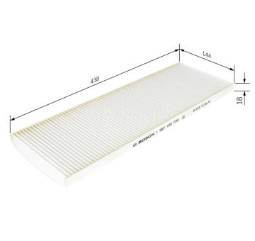 Filter vnútorného priestoru BOSCH 1 987 432 042