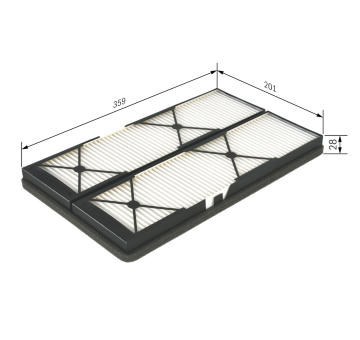 Filtr, vzduch v interiéru BOSCH 1 987 432 044