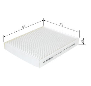 Filter vnútorného priestoru BOSCH 1 987 432 053