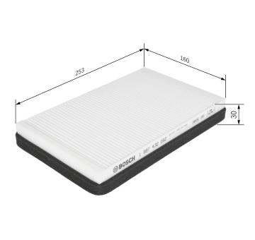 Filtr, vzduch v interiéru Bosch 1987432062