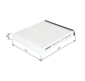 Filtr, vzduch v interiéru Bosch 1987432069