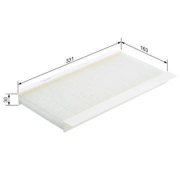 Filtr, vzduch v interiéru BOSCH 1 987 432 076
