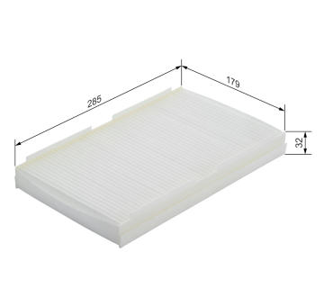 Filtr, vzduch v interiéru BOSCH 1 987 432 079