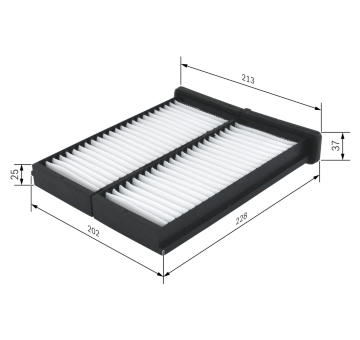 Filter vnútorného priestoru BOSCH 1 987 432 086