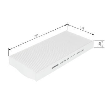 Filtr, vzduch v interiéru BOSCH 1 987 432 095