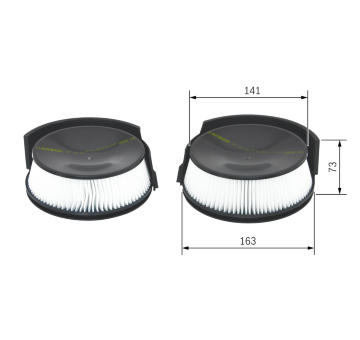 Filter vnútorného priestoru BOSCH 1 987 432 104