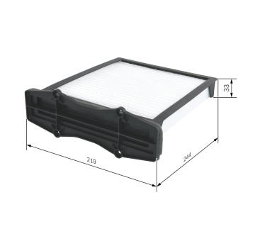 Filtr, vzduch v interiéru BOSCH 1 987 432 116