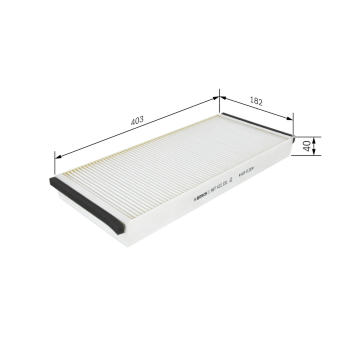 Filtr, vzduch v interiéru BOSCH 1 987 432 151