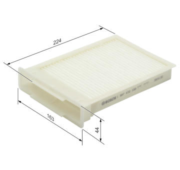 Filter vnútorného priestoru BOSCH 1 987 432 189