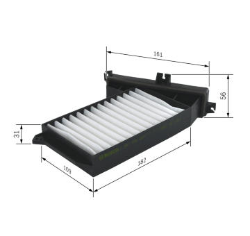 Filter vnútorného priestoru BOSCH 1 987 432 207