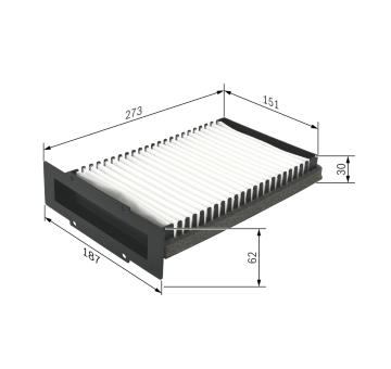 Filter vnútorného priestoru BOSCH 1 987 432 210
