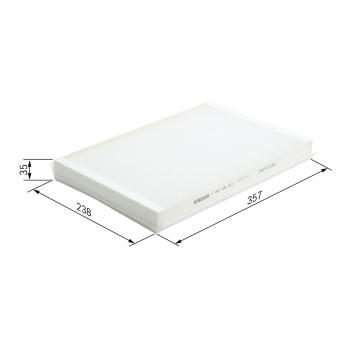 Filtr, vzduch v interiéru BOSCH 1 987 432 213