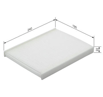 Filtr, vzduch v interiéru BOSCH 1 987 432 215