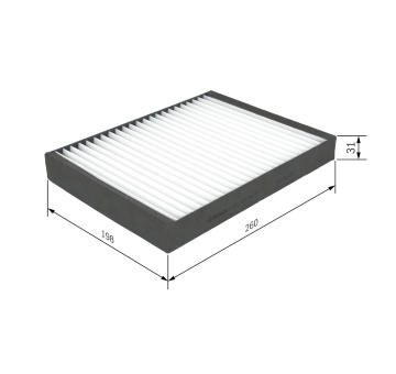 Filter vnútorného priestoru BOSCH 1 987 432 221